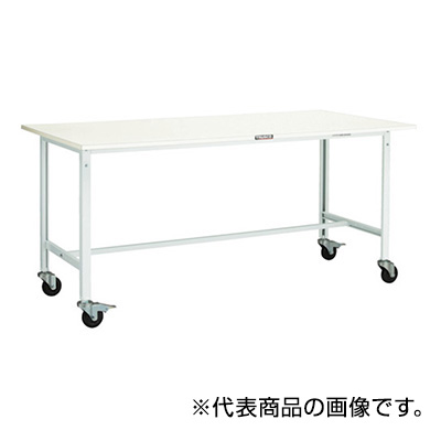トラスコ TRUSCO 軽量作業台 φ100mmキャスター付 ヤンググリーン 900×600×848mm AE-0960C100 YG 454-2606
