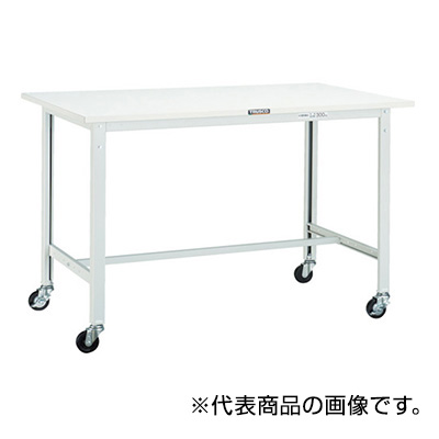 トラスコ TRUSCO 軽量作業台 φ75mmキャスター付 グリーン 1800×900×809mm AE-1809C75 770-1659