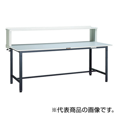 トラスコ TRUSCO 軽量作業台 上棚付 ヤンググリーン 900×600×1044mm RAE-0960YURB YG 770-2558 (商品コード：161179)