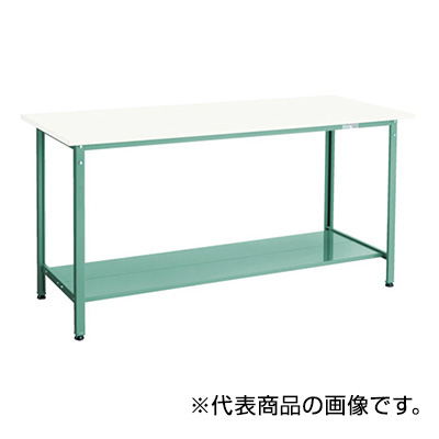 トラスコ TRUSCO 軽量立ち作業台 下棚2枚入り ホワイト 1800×900×900mm HRAE-1809LT2 W 770-2272