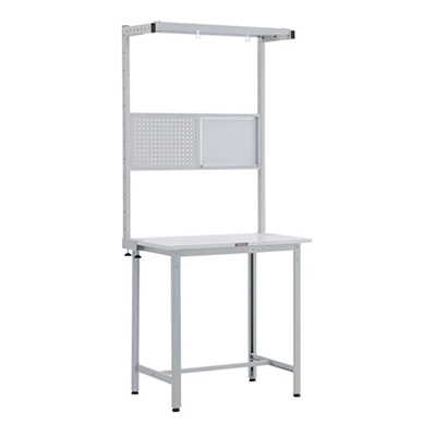 トラスコ TRUSCO 軽量立ち作業台 オプションフルセット付 ホワイト 900×600×2108mm HAE-0960THFS W 246-3933