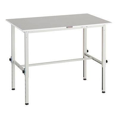 トラスコ TRUSCO 高さ調節式作業台 基本タイプ ホワイト 1200×750×650～950mm RAEM2-1200 W 161-1336