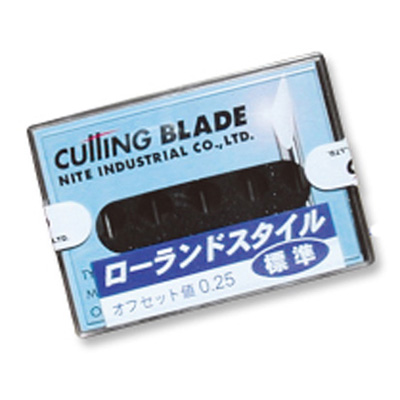 カッティングプロッター用替刃 ローランドタイプ 蛍光・反射シート用 NTR3-75 5本入