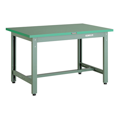 トラスコ TRUSCO 中量作業台 基本タイプ グリーン 1200×750×740mm GWP-1275 301-1836