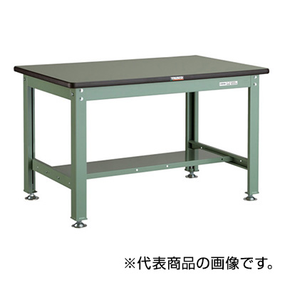 トラスコ TRUSCO 中量作業台 基本タイプ グリーン 900×600×740mm RHW-0960 240-8929