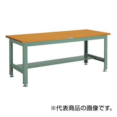 トラスコ TRUSCO 中量作業台 基本タイプ グリーン 1800×900×740mm DW-1809 240-5695
