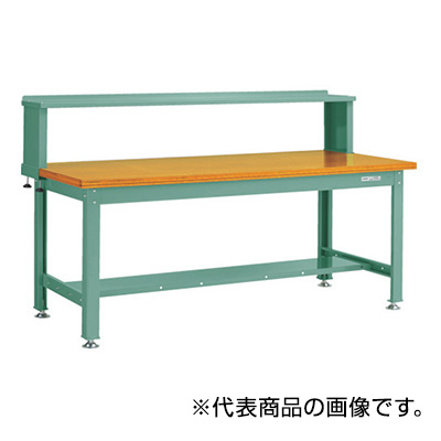トラスコ TRUSCO 中量作業台 上棚付 グリーン 1800×900×1044mm SDW-1809YURB 467-2950
