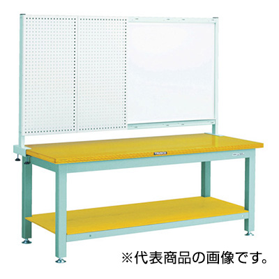 トラスコ TRUSCO 重量作業台 ホワイトボード付 グリーン 1200×750×1740mm RTW-1200P1 770-2931