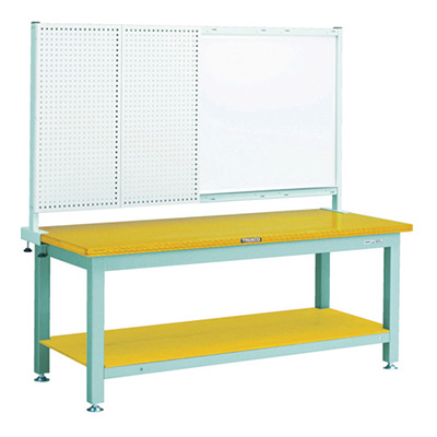 トラスコ TRUSCO 重量作業台 ホワイトボード付 グリーン 1200×750×1740mm STW-1200P1 770-3490