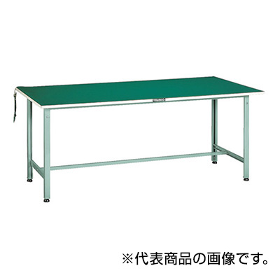 トラスコ TRUSCO 軽量作業台「AE型」 帯電防止マット張り ホワイト 1800×750×742mm AE-1800D W 454-3041