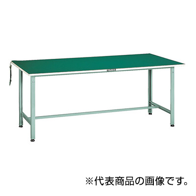 トラスコ TRUSCO 軽量作業台「AE型」 帯電防止マット張り ホワイト 1800×900×742mm AE-1809D W 454-3122