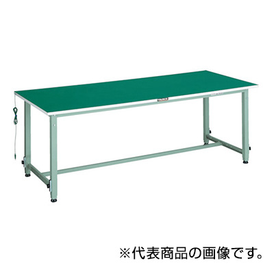 トラスコ TRUSCO 軽量高さ調節作業台「AEM型」 ホワイト 1800×750×652～952mm AEM-1800D W 454-3301