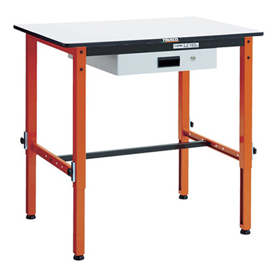 トラスコ TRUSCO 軽量作業台「TFAE型」 引出し付 900×600×650～950mm TFAEM-0960UDK1 770-3619