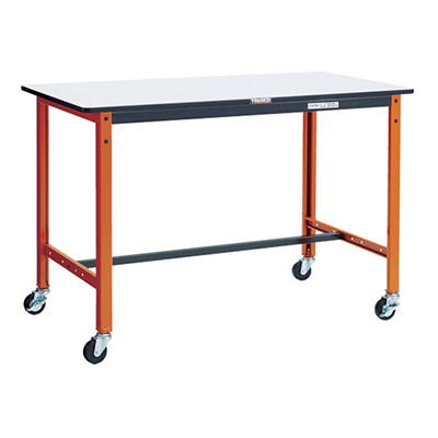 トラスコ TRUSCO 軽量作業台「TFAE型」 φ75mmゴムキャスター付 1200×600×806mm TFAEL-1260C75 770-3589