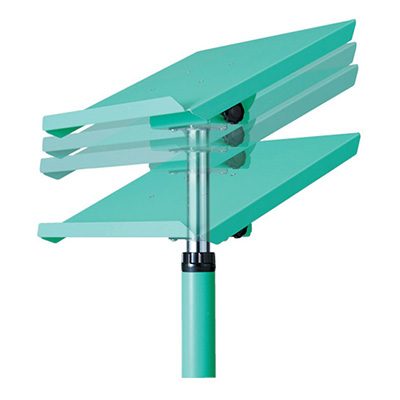 トラスコ TRUSCO ワークサポートスタンド キャスター付 500×400mm WS-2C-YG 764-4531 (商品コード：162078)