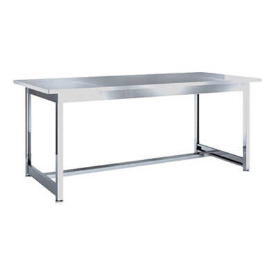 トラスコ TRUSCO オールステンレス作業台 H型枠タイプ 1800×750×740mm TWB-1875SUS 459-3413 (商品コード：162165)