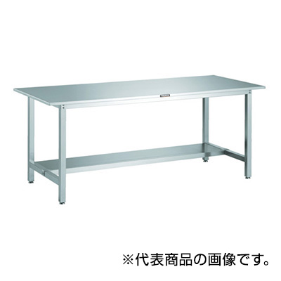 トラスコ TRUSCO オールステンレス作業台 下棚1枚付 900×600×740mm SW3-0960LT 458-8843 (商品コード：162186)