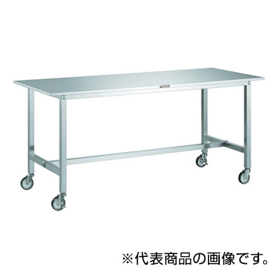 トラスコ TRUSCO オールステンレス作業台 ステンレス金具キャスター付 1500×600×853mm SW3-1560CS100 458-9131 (商品コード：162208)