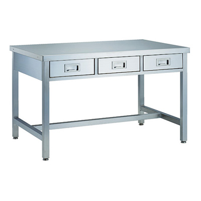 トラスコ TRUSCO オールステンレス作業台 引出し付 1200×750×750mm SWD3-1275 115-3640 (商品コード：162225)