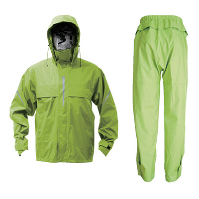 トラスコ TRUSCO ベンチレーション 通気孔付レインスーツ ライム Lサイズ TRW360-84-L 856-4331 (商品コード：162442)