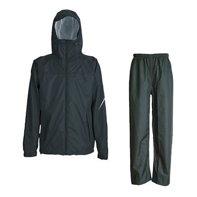 トラスコ TRUSCO コンフォートレインスーツ ブラック 3Lサイズ TRW3440-91-3L 856-4315 (商品コード：162450)