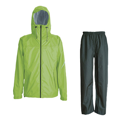 トラスコ TRUSCO コンフォートレインスーツ ライム Mサイズ TRW3440-84-M 856-4306 (商品コード：162453)