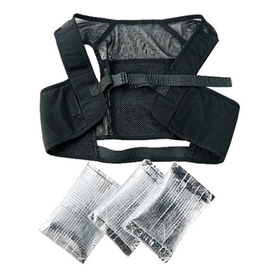 トラスコ TRUSCO アイシングベスト 保冷剤3個セット ブラック フリーサイズ TICEV-SET 194-8978 (商品コード：162505)