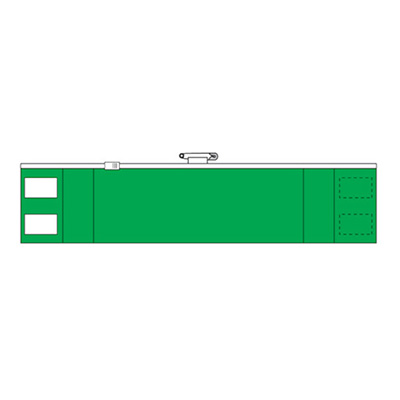 トラスコ TRUSCO ファスナー付腕章 安全ピンタイプ 緑 T-84841A 374-7468