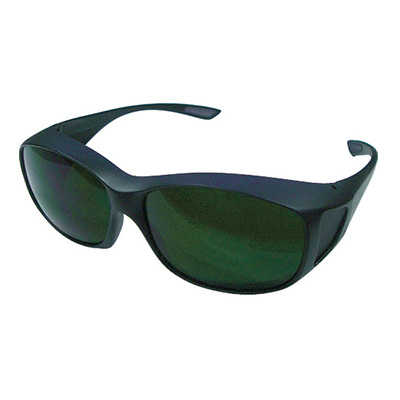 トラスコ TRUSCO レーザー用二眼型保護メガネ YAG・ファイバー用 グリーンレンズ TLSGOG-YGD 837-1289 (商品コード：162795)