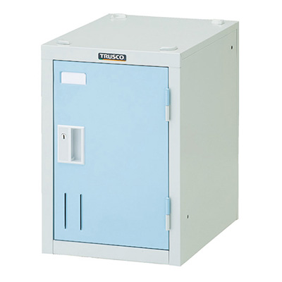 トラスコ TRUSCO 一人用ロッカー シリンダ錠タイプ SHW1A-LB 855-7806 (商品コード：163108)