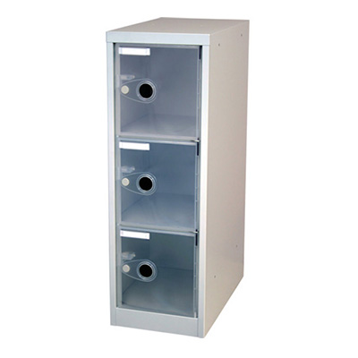 トラスコ TRUSCO スケルトンロッカー 鍵なしタイプ クリア TSL3-TM 366-8681 (商品コード：163142)