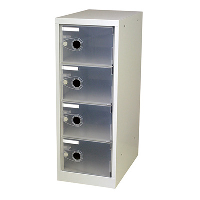 トラスコ TRUSCO スケルトンロッカー 鍵なしタイプ クリア TSL4-TM 366-8738 (商品コード：163146)