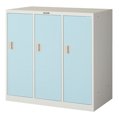 トラスコ TRUSCO 小型ロッカー ブルー MLK3-B 454-0832 (商品コード：163155)