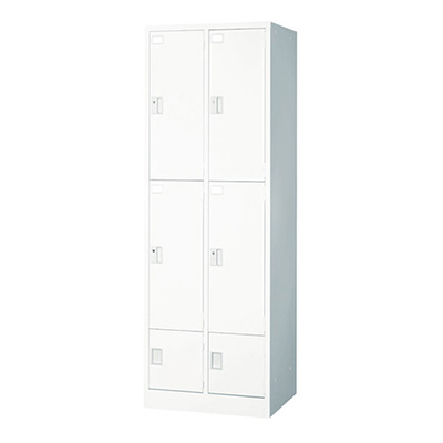 トラスコ TRUSCO セパレートロッカー シリンダ錠式 ホワイト JL-23 462-6818 (商品コード：163178)