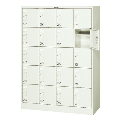 トラスコ TRUSCO シューズケース シリンダ錠式 ネオグレー SC-20WA 336-3066 (商品コード：163232)