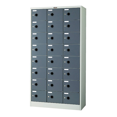 トラスコ TRUSCO シューズケース シリンダ錠式 ネオグレー SC-24P-L 799-2343 (商品コード：163253)