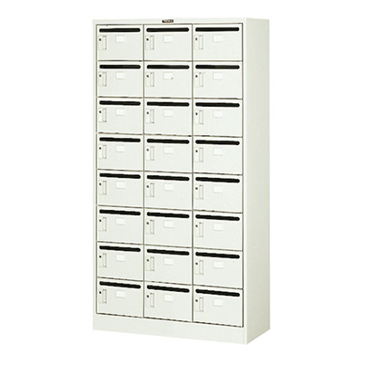 トラスコ TRUSCO メールボックス シリンダ錠式 ネオグレー MV-24P 520-9102 (商品コード：163265)