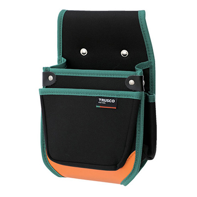 トラスコ TRUSCO ツールケース 小型2段腰袋 ブラック TRS-J11 287-1971 (商品コード：163627)