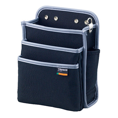 トラスコ TRUSCO ツールケース タフレックス 3段腰袋 ブラック TCA-15 330-4841 (商品コード：163657)