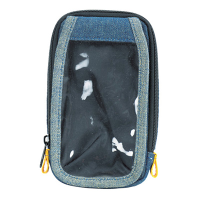 トラスコ TRUSCO デニムスマホケース 可動式タッチフィルム付 ブルー TDC-S202 769-0100 (商品コード：163700)