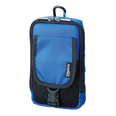 トラスコ TRUSCO コンパクトツールケース ツーポケット ブルー TCTC1601-BL 365-5946 (商品コード：163736)