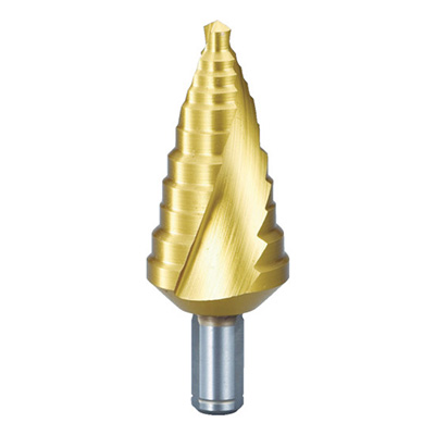 トラスコ TRUSCO スパイラルステップドリル 2枚刃チタンコーティング 6～27mm 段数11 TSDSC27 301-7842 (商品コード：167812)