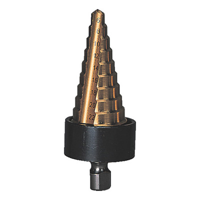 トラスコ TRUSCO ステップドリル 2枚刃チタンコーティング 6～24mm 段数10 NMS-24G 138-4511 (商品コード：167814)