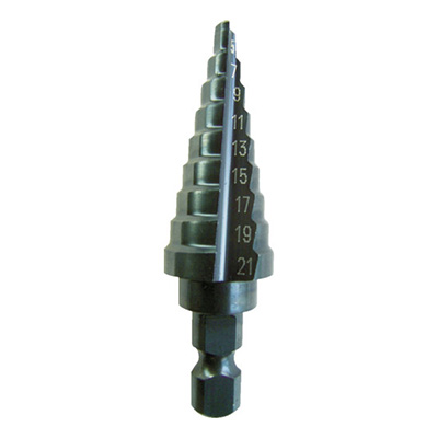 トラスコ TRUSCO ステップドリル 2枚刃黒染め表面処理 5～25mm 段数11 NMS-25 138-4520 (商品コード：167823)