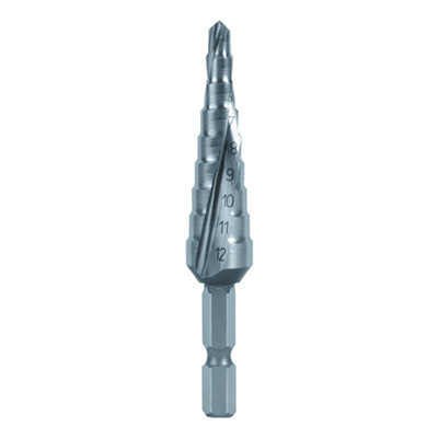 トラスコ TRUSCO 六角軸ステップドリル 2枚刃 4～12mm TSDS12 792-2850