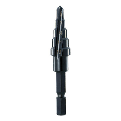 トラスコ TRUSCO 六角軸ステップドリル 2枚刃黒染め表面処理 5～13mm NMS-13 138-4449
