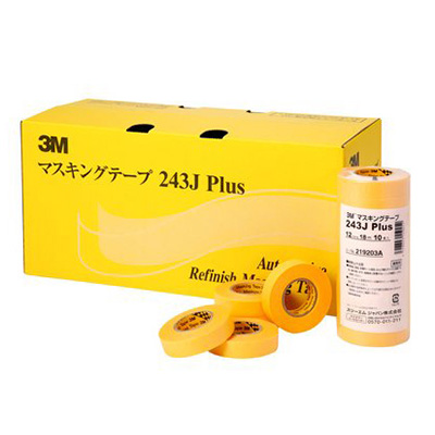 3M マスキングテープ 243J Plus 18mm×18M 1ケース (7巻×10本入り)