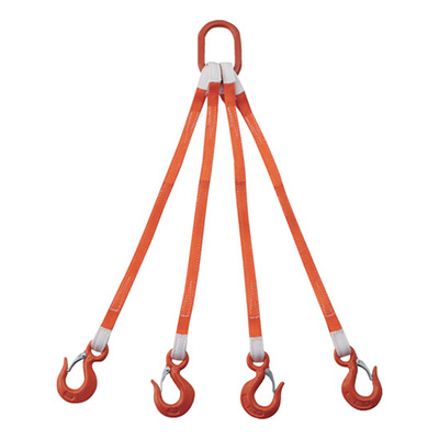 トラスコ TRUSCO 4本吊ベルトスリングセット 25mm幅×1m 1S G25-4P10-2.58 258-0335
