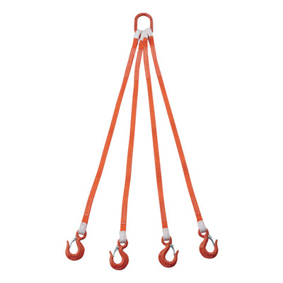 トラスコ TRUSCO 4本吊ベルトスリングセット 25mm幅×1.5m 1S G25-4P15-2.58 258-0329