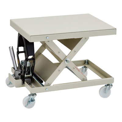 トラスコ TRUSCO ローハイシステム リフター 油圧ジャッキ式 400×550 移動式 LHU-38-1 160-7966 (商品コード：168599)